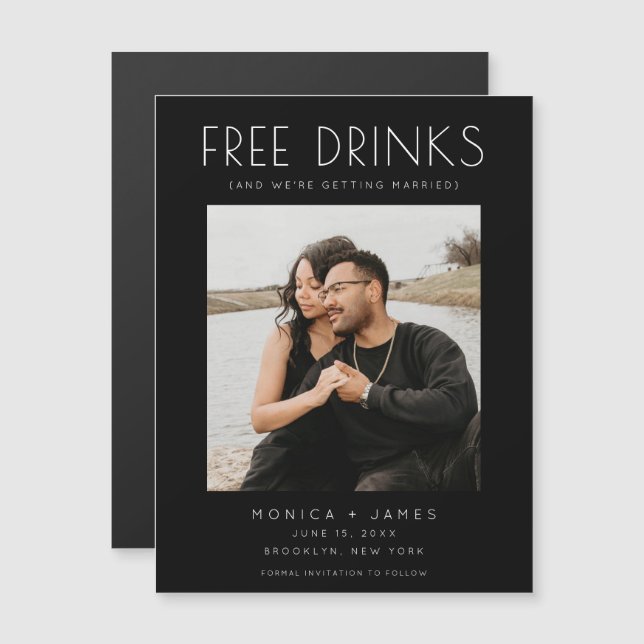 Funny Photo Wedding Save the Date (Front/Back)