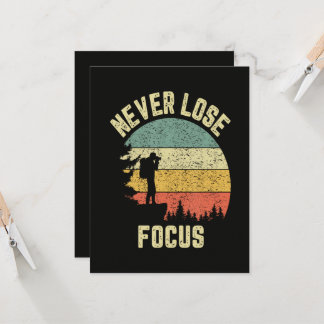 Funny Photographer Camera Never Lose Focus Invitation