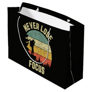 Funny Photographer Camera Never Lose Focus Large Gift Bag