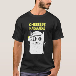 Funny Photographer Cat Photography Camera T-Shirt