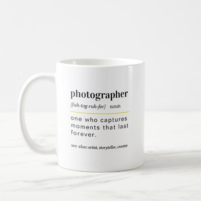 Funny photographer Gift Coffee Mug (Left)