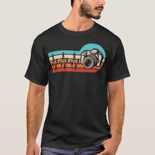 Funny Photography Heartbeat Camera Photographer Me T-Shirt
