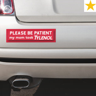 Funny Phrase Red Sarcastic Subtle Political Joke  Bumper Sticker
