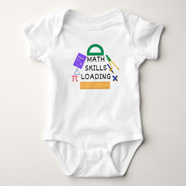 funny phrases Gift,Math Baby Bodysuit  (Front)