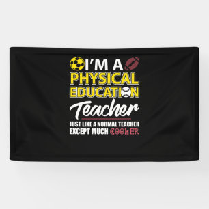 Funny Physical Education PE Teacher Appreciation D Banner