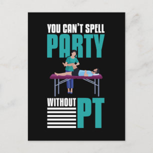 Funny Physical Therapy Party Joke PT Occupation Postcard