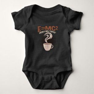 Funny Physicist Coffee Humor Science addicted Baby Bodysuit
