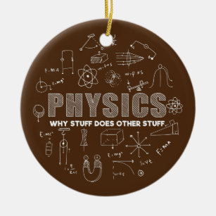 Funny Physicist Physics Lover Science  Ceramic Tree Decoration