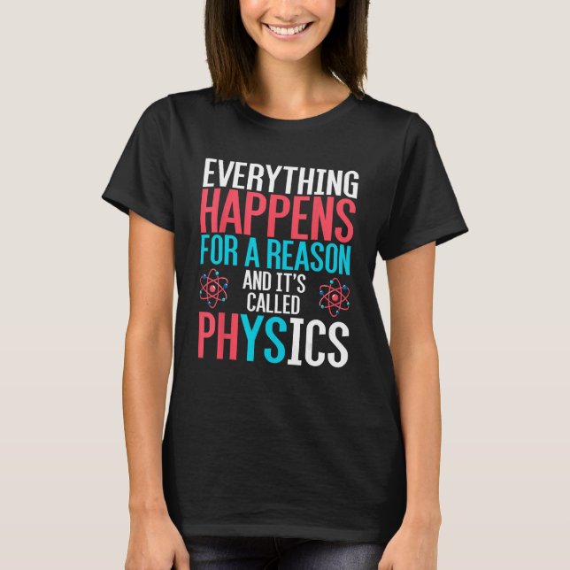 Funny Physicist Science Gift Equation Physics T-Shirt (Front)