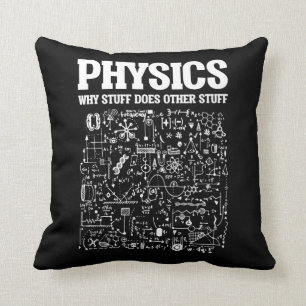 Funny Physicists Teacher Student Physics Science Cushion