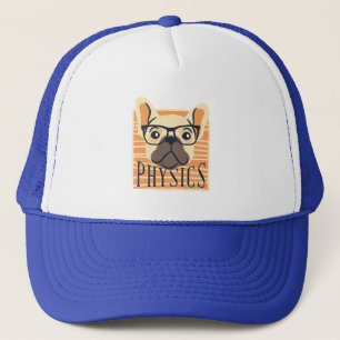 Funny PHYSICS French Bulldog Science Teacher Gift Trucker Hat