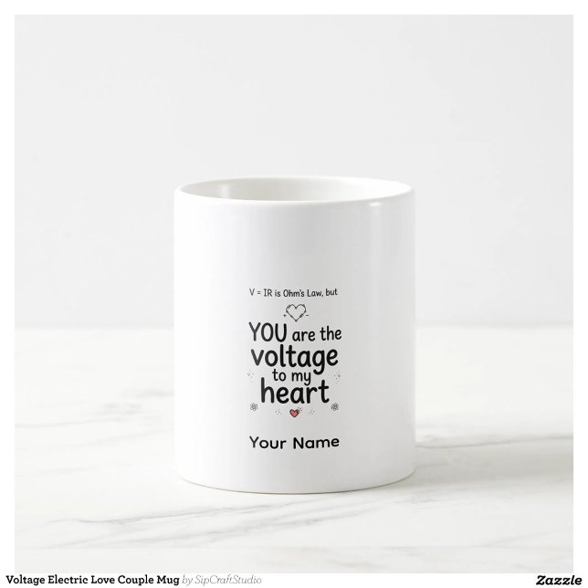 Funny Physics Gift Voltage Personalised Mug (Creator Uploaded)