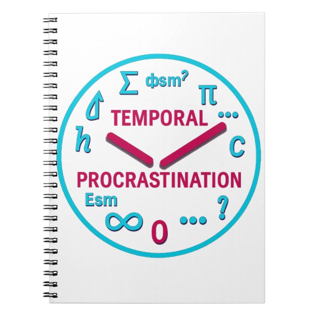 Funny Physics Spiral Notebook (Front)