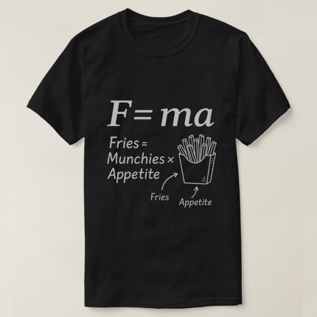 Funny Physics T-Shirt (Design Front)