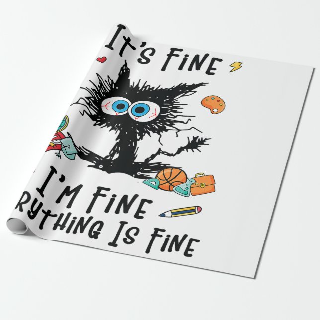 Funny Physics Velociraptor Distance Raptor Over Ti Wrapping Paper (Unrolled)