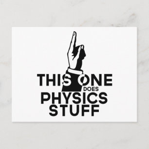 Funny Physics - Vintage This One Does Physics Postcard