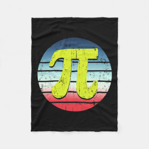 Funny Pi Day 3.14 Pi Spiral Math Geek Student Teac Fleece Blanket