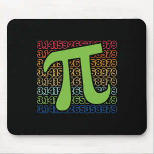 Funny Pi Day 3.14 Pi Symbol Spiral Number Math Lov Mouse Mat