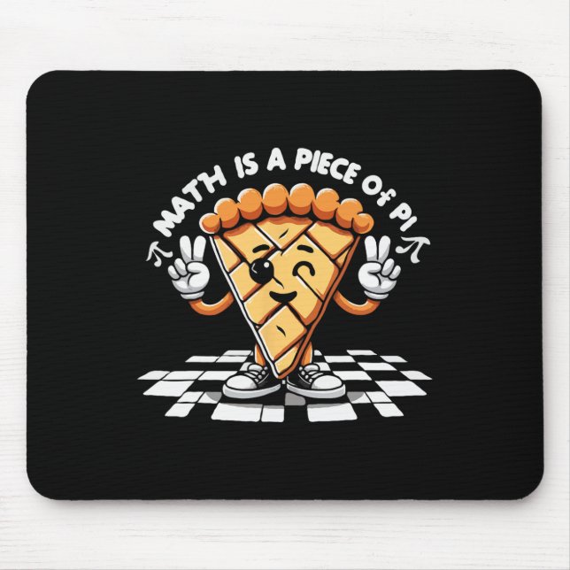 Funny Pi Day 3.14 Pie Math Teachers Coach Science  Mouse Mat (Front)