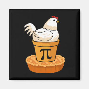 Funny Pi Day - Chicken Pot Pie - Math Mathematics  Magnet