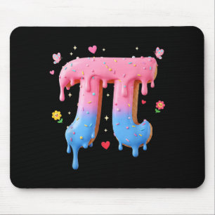 Funny Pi Day Ice Cream Drip 3.14 Math Pun Teachers Mouse Mat