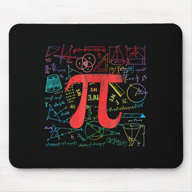 Funny Pi Day Math Equation Math Teacher Student Ge Mouse Mat (Front)