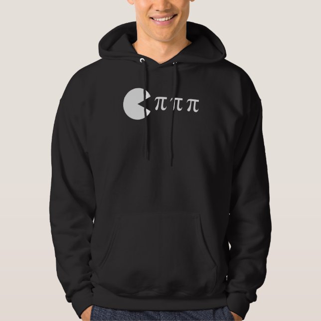 Funny Pi Day Math Science Ate Pi Symbol Hoodie (Front)