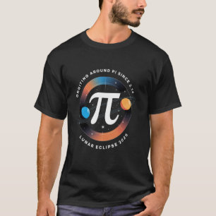Funny Pi Day Math & Total Lunar Eclipse 2025 Cosmi T-Shirt