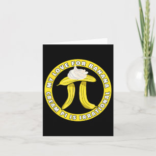 Funny Pi Day Pi Symbol Joke - Bynana Cream Pie Pun Card