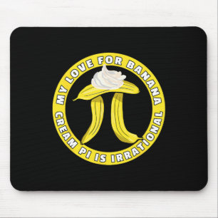 Funny Pi Day Pi Symbol Joke - Bynana Cream Pie Pun Mouse Mat