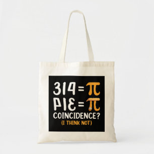 Funny Pi Day Pie Math Teachers Shirts, Pi Symbol M Tote Bag