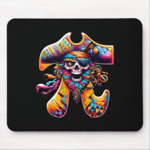 Funny Pi Day Pirate Pi Symbol Math Colourful Mathe Mouse Mat