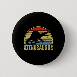 Funny Pi Day Pun - Spinosaurus Dinosaur Math Teach 6 Cm Round Badge