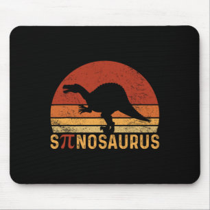 Funny Pi Day Pun Spinosaurus Dinosaur Math Teacher Mouse Mat