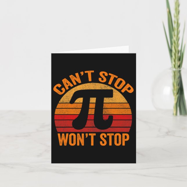 Funny Pi Day Shirts1  Card (Front)