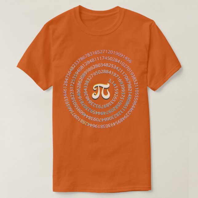 Funny Pi Day Spiral Pi Math for Pi Day 314 T-Shirt (Design Front)