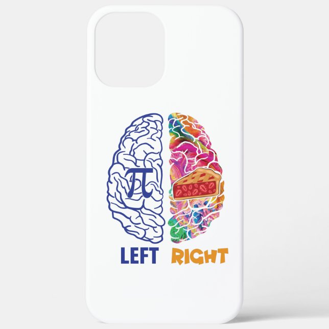 Funny Pi Left Brained Right Brained Case-Mate iPhone Case (Back)