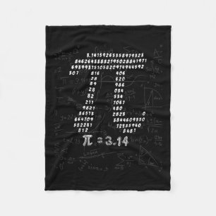 Funny Pi Symbol Design For March 14th Pi Day 3.14 Fleece Blanket