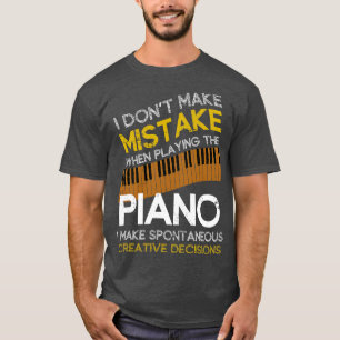 Funny Pianist Gift Orchestra Music Piano T-Shirt