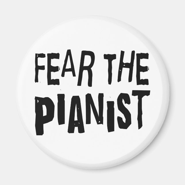 Funny Pianist Magnet (Front)