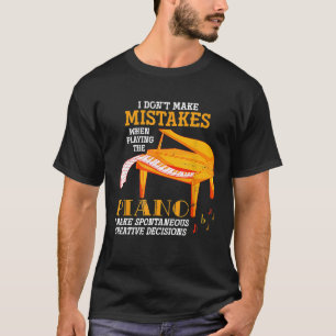 Funny Pianist Musician Gift Orchestra Music Piano T-Shirt