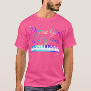 Funny Piano Art For Girls Women Musical Themed Pia T-Shirt
