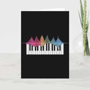 Funny Piano Design For Men Women Kids Pianist Pian Card