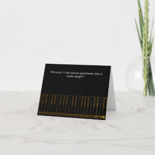 Funny Piano Joke Birthday Card