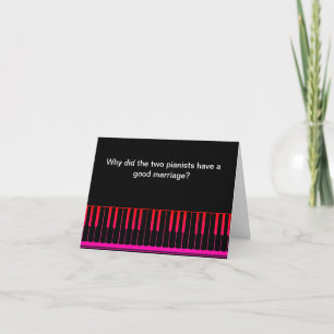 Funny Piano Joke Birthday Card