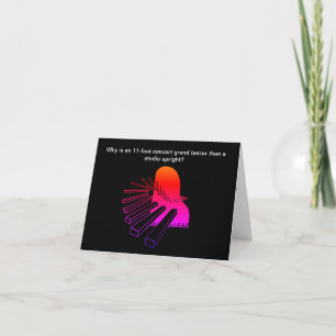 Funny Piano Joke Birthday Card