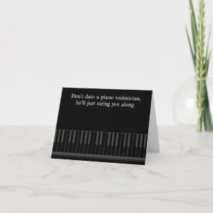 Funny Piano Joke Birthday Card