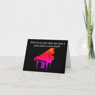 Funny Piano Joke Birthday Card