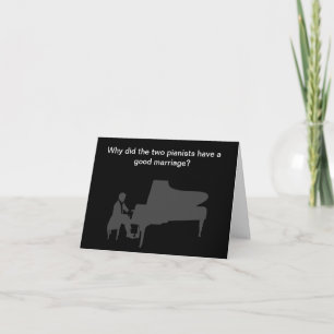 Funny Piano Joke Birthday Card