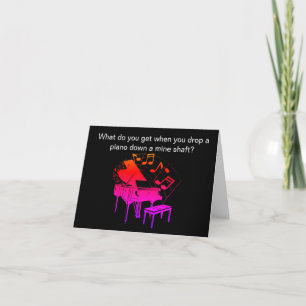Funny Piano Joke Birthday Card
